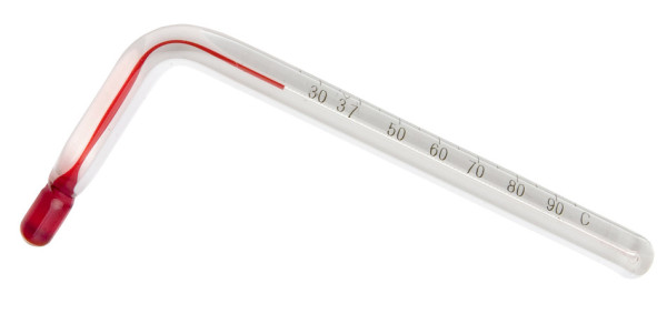 SP Bel-Art, H-B DURAC Liquid-In-Glass AngledLaboratory Thermometer; 25 to 95C, Organic LiquidFill
