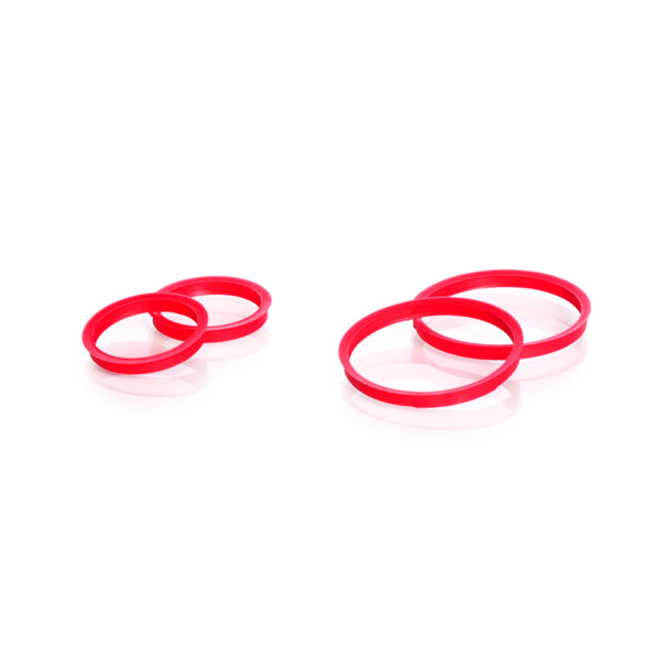 DWK Pouring ring, GL 32, ETFE, red, for DURAN® laboratory glass bottles with DIN thread