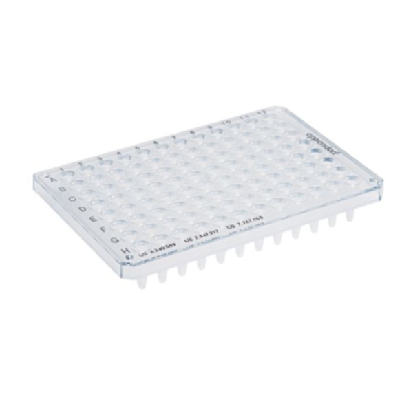 Eppendorf twin.tec microbiology PCR Plate 96, semi-skirted, 250 µL, PCR clean, farblos, 10 Platten