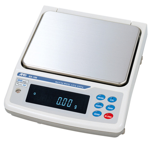 A&D Weighing Präzisionswaage GX-10K-EC, 10.1kg x 0.01g