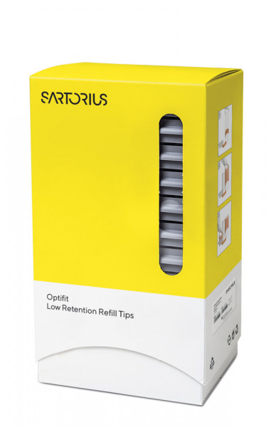 Sartorius Optifit Tip LowRet,0.1-10µl,Refill 10x96 - 21X12,5X8