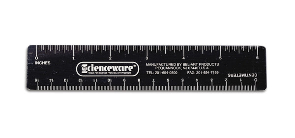 SP Bel-Art Fluorescent Ruler; Metric/English