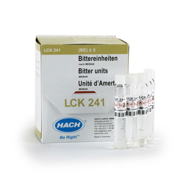 Hach Bitter units (MEBAK) cuvette test ≥ 2 BU, 25 tests