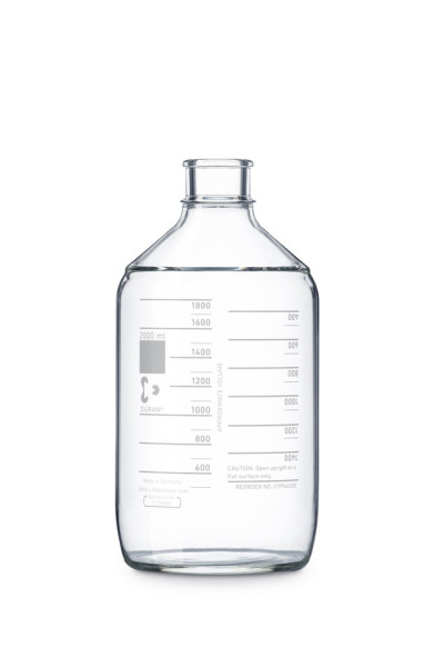 DWK DURAN® Phoenix Autoklavenflasche 2000 ml, zur Verwendung mit 45 mm Gummiaufsteckkappe