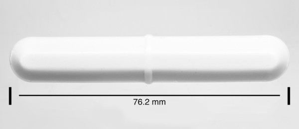 SP Bel-Art Spinbar Teflon Octagon MagneticStirring Bar; 76.2 x 12.7mm, White