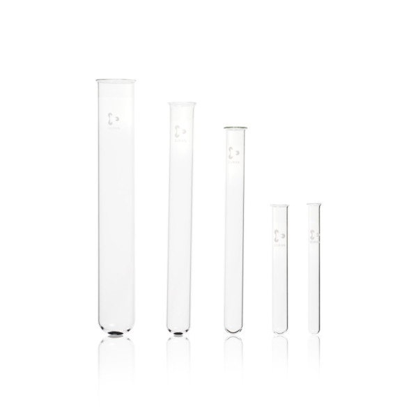 DWK DURAN® test tube with beaded rim, 30 x 200 mm, 100 ml
