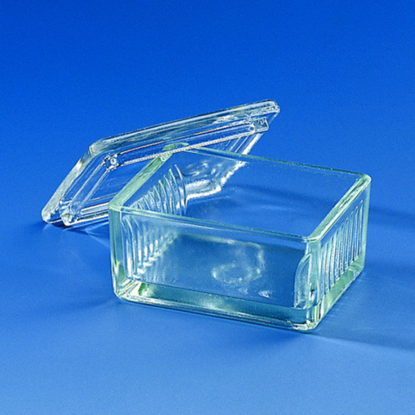 BRAND Staining trough, Schiefferdecker pattern, for 10 slides 76 x 26 mm, soda-lime glass