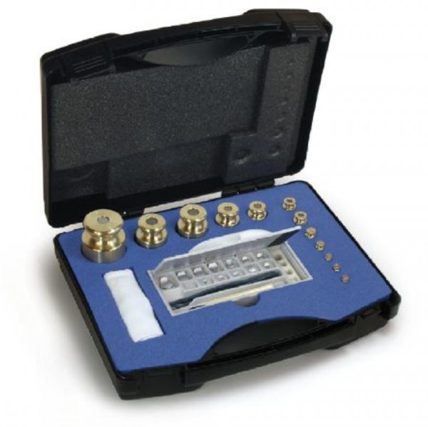 Kern M1 1 g - 1 kg Gewichtsatz im Kunststoff-Etui, Messing feingedreht