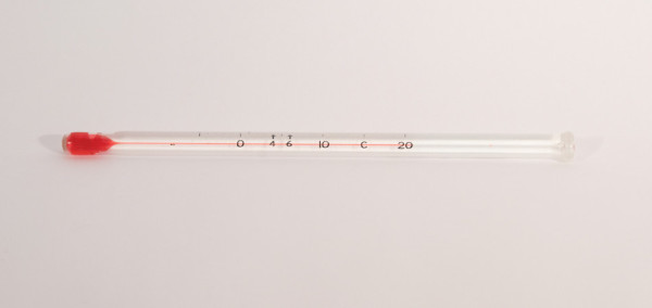 SP Bel-Art, H-B DURAC Blood Bank Liquid-In-GlassRefrigerator Thermometer; -5 to 20C, Non-PFASafety C