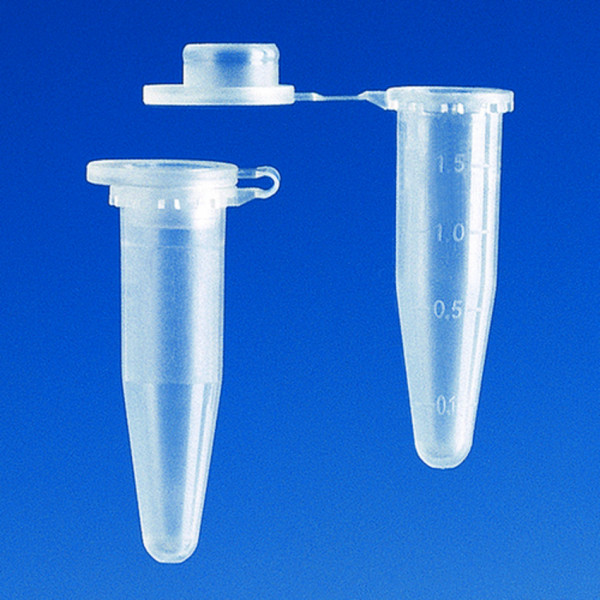 BRAND Microcentrifuge tube PP IVD 1,5 ml blue lid RCF max.20000 at 20°C