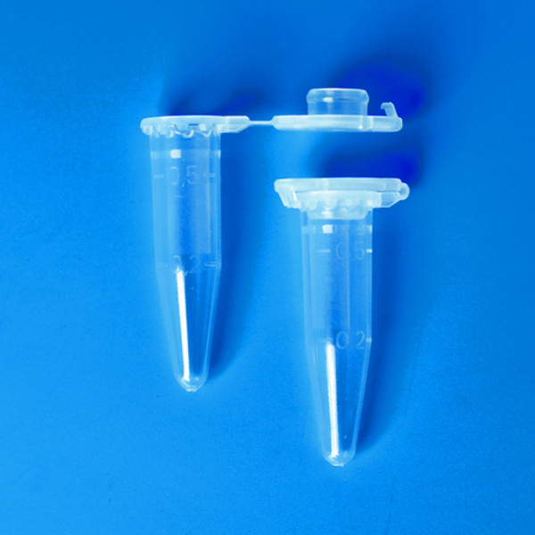 BRAND Microtubes, PP, 0.5 ml, BIO-CERT® PCR QUALITY, transparent, with lid locking