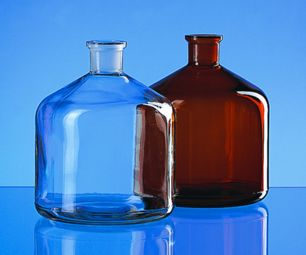 BRAND Spare reservoir bottle for aut. burettes 2000 ml, amber glass, Boro 3.3, NS 29/32