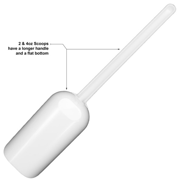 SP Bel-Art Sterileware Sterile Sampling Scoop;125ml (4oz), White, Plastic, Individually Wrapped(Pack
