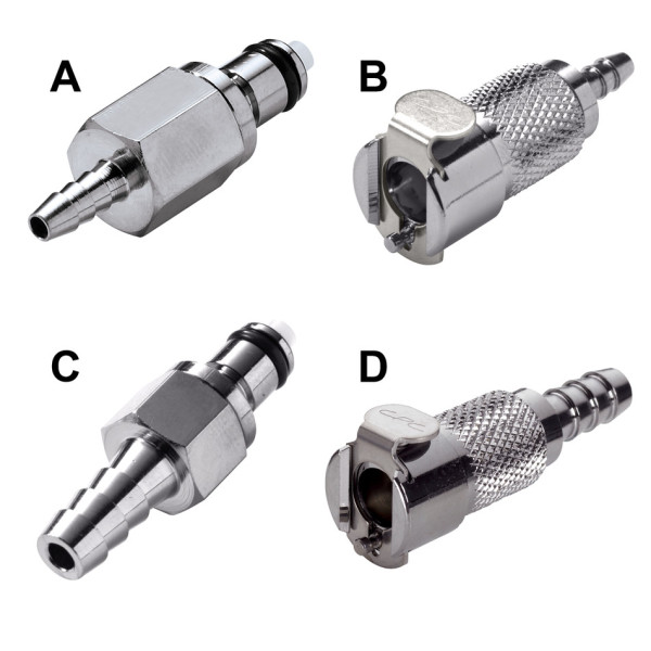 SP Bel-Art Colder Products Metal Quick Disconnect MaleCoupling for ¼ in. Tubing