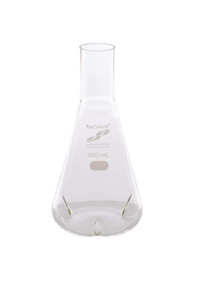 SP Wilmad-LabGlass® ProCulture Delong Shaker Flask, 500mL, Deep Side Baffles