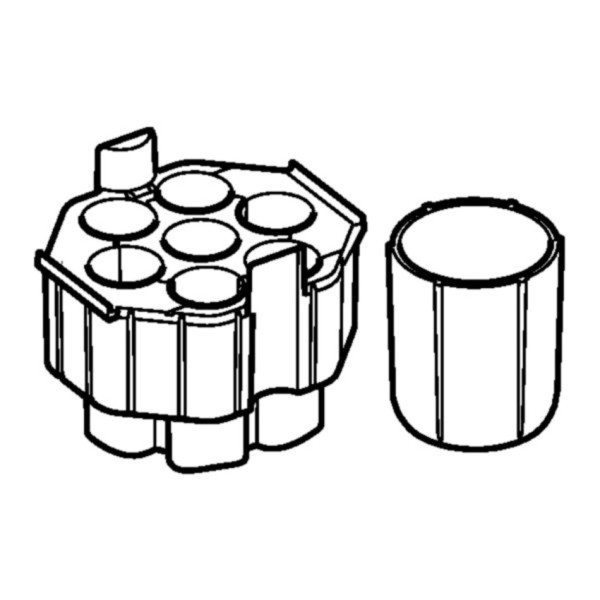 Eppendorf Adapter, für 7 konische Gefäße 50 mL oder 1 Flasche 250 mL oder 1 Mikrotestplatt