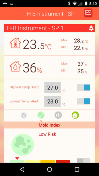 SP Bel-Art, H-B DURAC Bluetooth Thermometer with30-Day Data Logging; -10/50C (14/122F)