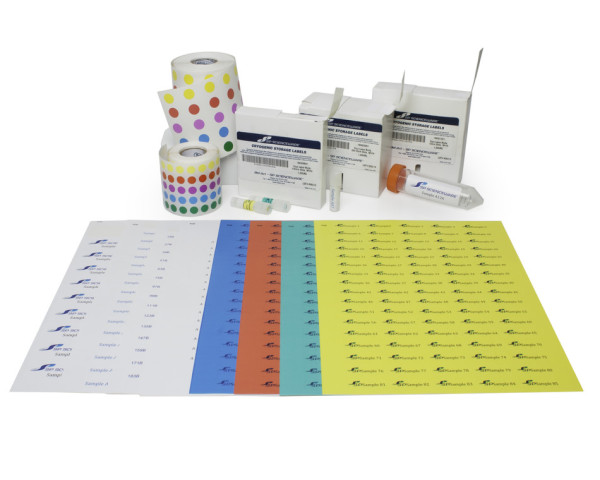 SP Bel-Art Cryogenic Storage Labels; Roll of 13mmDots for 1.5-2ml Tubes, Assorted (5000 labels)