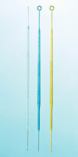 BRAND Impfschlinge mit Nadel, PS, y-sterilis. 10 µl, blau, zum Beimpfen v. Nährböden