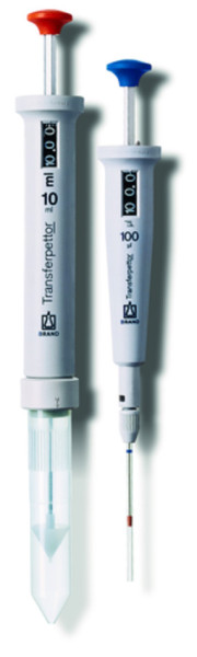 BRAND Transferpettor Digital type, DE-M, 20 - 100 µl, with glass capillaries