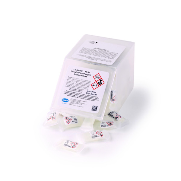 Hach FerroZine Eisen Reagenzlösung Kissen, 0,009-1,400 mg/L Fe