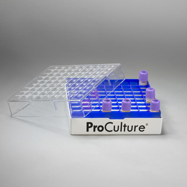 SP Bel-Art ProCulture Cryogenic Vial Storage Box; 81 Places, For 1.2-2.0ml Vials (Pack of 4)