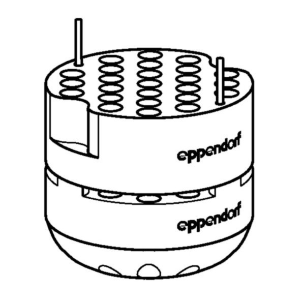 Eppendorf Adapter, for 50 reaction vessels 1.5/2.0 mL, 2 pcs.