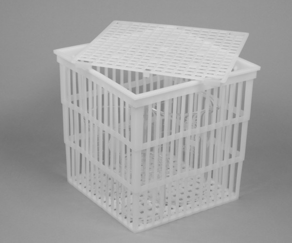 SP Bel-Art Polypropylene Test Tube Basket; 9 x 9x 9 in., With Lid