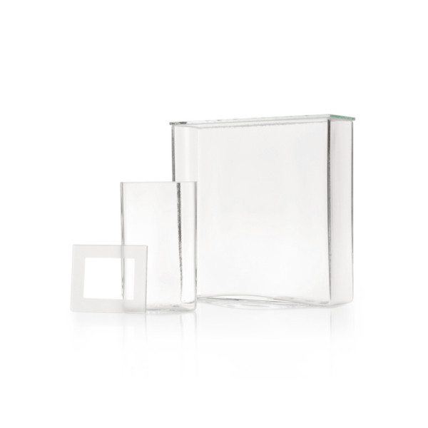 DWK DURAN® Museum jar, with ground-in glass plate, 60 x 50 x 100 mm