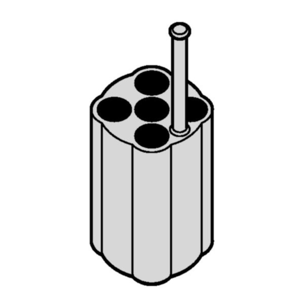 Eppendorf Adapter, for 5 round-bottom tubes 1.1 – 1.4 mL, 2 pcs.