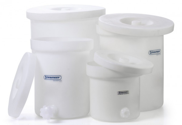 SP Bel-Art Polly-Crock Polyethylene Tank with Lid, without Faucet; 6gal
