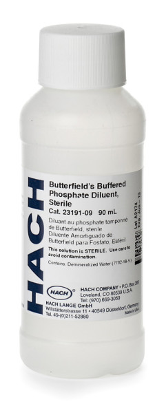 Hach Butterfield's buffered phosphate, 90 mL PK/25
