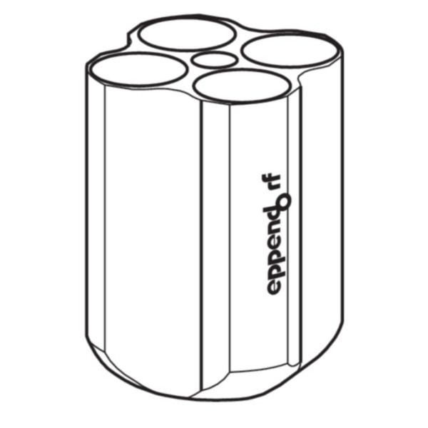 Eppendorf Adapter, for 4 conical tubes 50 mL, for Rotor S-4-72, 2 pcs.