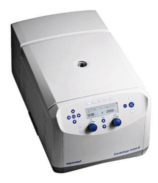 Eppendorf Centrifuge 5430 R, rotary knobs, refrigerated, without rotor, 230 V/50 – 60 Hz