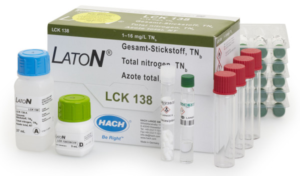 Hach Laton Total Nitrogen cuvette test 1-16 mg/L TN, 25 tests