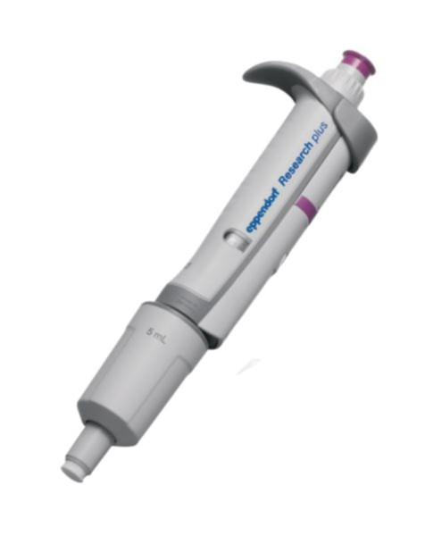 Eppendorf Research® plus, single-channel, variable, 0,5 – 5 mL, violet