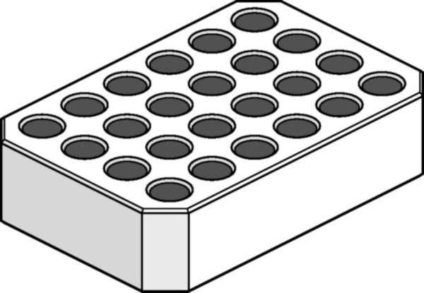 Eppendorf Adapter, for 24 vessels in the IsoRack 0.5 mL, 2 pcs.