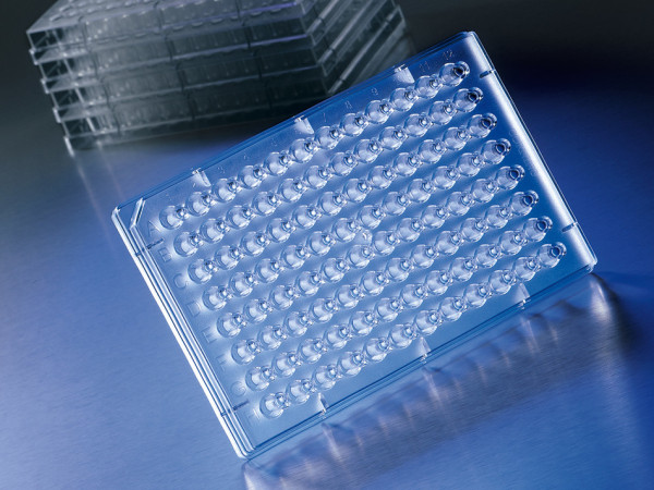 Corning® CrystalEX™ 384-well Flat Bottom Protein Crystallization Microplate, Advanced Polymer, 10 per Bag, Not Treated, Nonsterile