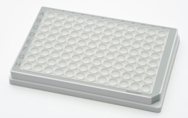Eppendorf Microplate 96/U, wells white, PCR clean, gray, 80 plates (5 bags × 16 plates)