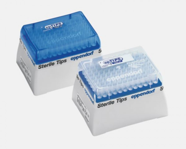 Eppendorf epDualf. TIPS LoRetention, PCR clean/sterile, 2-200µL, 55 mm, gelb, 960Tips