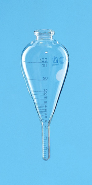 BRAND ASTM-Zentrifugenglas, zylindrisch / untenkonisch, 100 ml, früher ASTM D 96