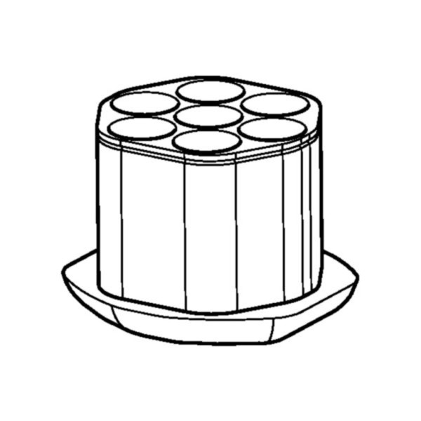 Eppendorf Adapter, für 7 Reaktionsgefäße 50 mL konisch, skirted, 2 Stück