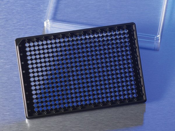 Corning® 384-well High Content Imaging, Low base, Film Bottom Microplate, with Lid