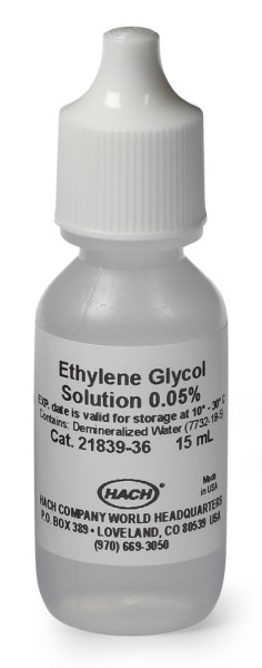 Hach Solution, ethylene glycol, 0.05%, 15 mL SCDB