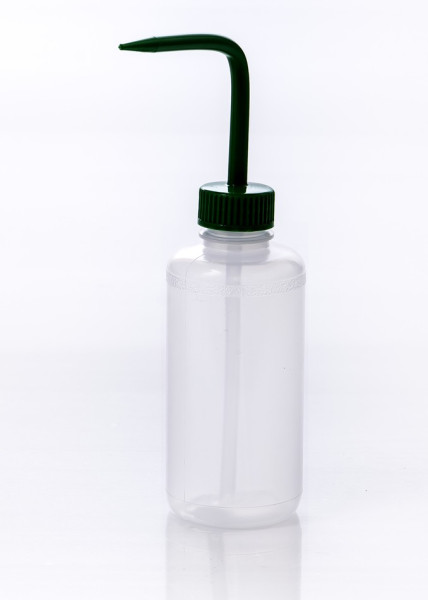 SP Bel-Art Narrow-Mouth 250ml (8oz) PolyethyleneWash Bottles; Green Polypropylene Cap, 28mmClosure (Pack of 6)