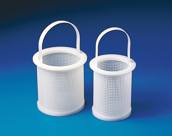 SP Bel-Art Polyethylene Straining Basket; 4 in. O. D., 3? in. I.D., 5 in. Height
