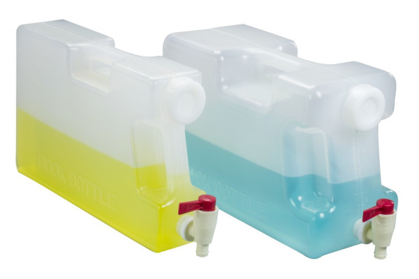 SP Bel-Art Polypropylene Book Bottle with Spigot;10 Liters (2.5 Gallons), 6¹/2 x 9¹/2 x 14³/4 in.