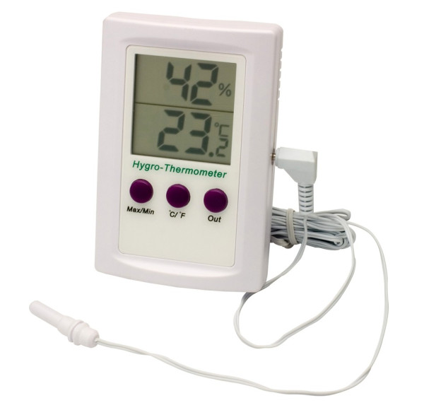 SP Bel-Art, H-B DURAC Dual Zone ElectronicThermometer-Hygrometer; 0/50C (32/122F) and -50/70C (-58/158F) Ranges