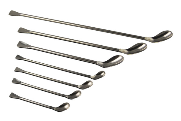 SP Bel-Art Ellipso-Spoon and Spatula Sampler;15cm Length, 10ml, Stainless Steel