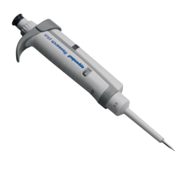 Eppendorf Research® plus G, Einkanal, variabel, 0,1 - 2,5 µL, dunkelgrau, inkl. epT.I.P.S.®-Box